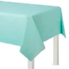 Robin's Egg Blue Plastic Table Cover