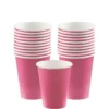 Bright Pink Paper Cups 20ct