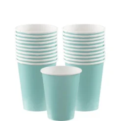 Robin's Egg Blue Paper Cups 20ct