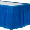 Royal Blue Plastic Table Skirt, 21ft X 29in