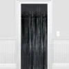 Black Foil Fringe Doorway Curtain, 3ft X 8ft