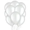 72ct, 12in, White Pearl Balloons