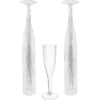 CLEAR Plastic Champagne Flutes, 5.5oz, 20ct