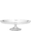 Large CLEAR Plastic Cake Stand