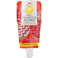 Wilton Red Icing Pouch With Tips
