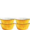 Mini Gold Baking Cups 75ct