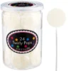 White Swirly Lollipops 24pc