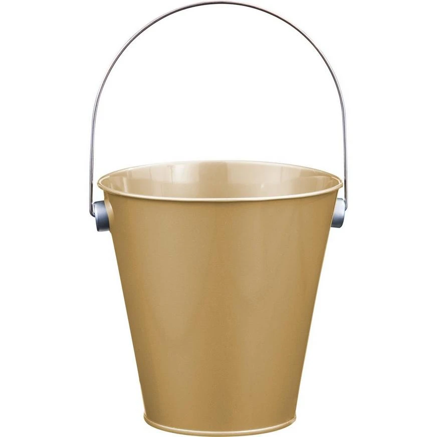Gold Metal Favor Pail 1 Gold Metal Favor Pail