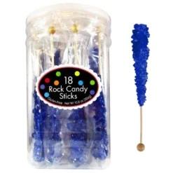 Royal Blue Rock Candy Sticks, 18ct