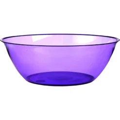 Purple Plastic Serving Bowl