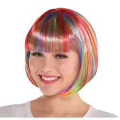 Rainbow Bob Wig