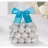 Blue Stars Treat Bags With Bows 12ct