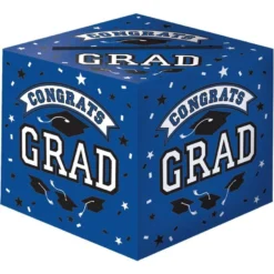 Blue Congrats Grad Graduation Gift Table Decorating Kit -Party Supply Store C700387 royal blue 03