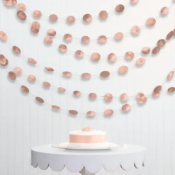 Rose Gold String Decorations, 7ft, 6ct