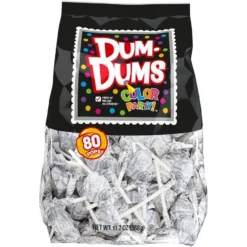 White Dum Dums Lollipops 80pc