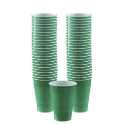 Festive Green Paper Tableware Kit For 50 Guests -Party Supply Store C756782 festive green 04