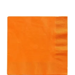Orange Plastic Tableware Kit For 50 Guests -Party Supply Store C756783 orange 03