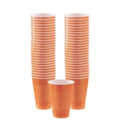 Orange Plastic Tableware Kit For 50 Guests -Party Supply Store C756783 orange 04