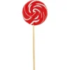 Large Red Swirly Lollipops 6ct