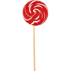 Large Red Swirly Lollipops 6ct