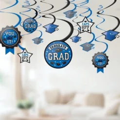 Blue Congrats Grad Graduation Party Kit For 60 Guests 17 Blue Congrats Grad Graduation Party Kit For 60 Guests -Party Supply Store C806344 royal blue 06