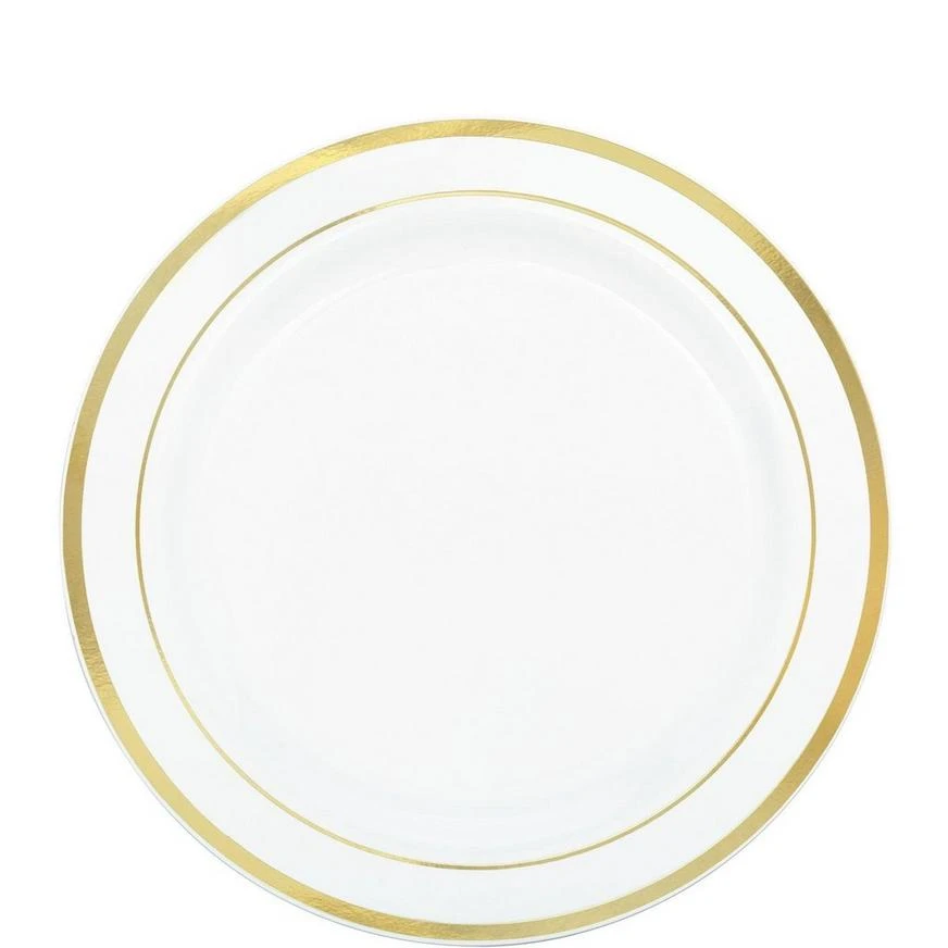 White Gold-Trimmed Premium Tableware Kit For 40 Guests 2 White Gold-Trimmed Premium Tableware Kit For 40 Guests - Image 2