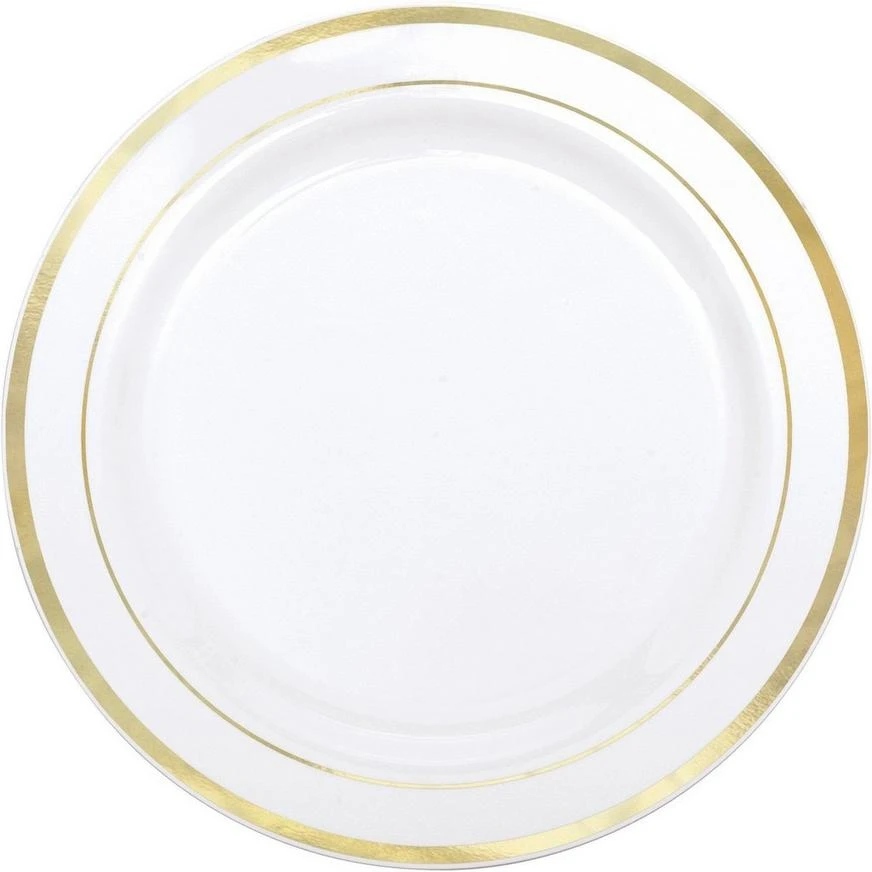 White Gold-Trimmed Premium Tableware Kit For 40 Guests 3 White Gold-Trimmed Premium Tableware Kit For 40 Guests - Image 3