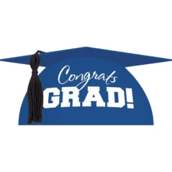 Blue Graduation Cap Cake Topper