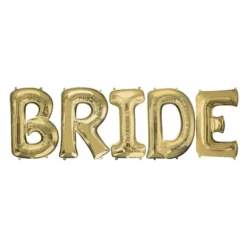 34in Gold Bride Letter Balloon Kit