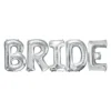 34in Silver Bride Letter Balloon Kit