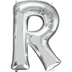 34in Silver Bride Letter Balloon Kit -Party Supply Store C840209 silver 02