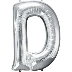 34in Silver Bride Letter Balloon Kit -Party Supply Store C840209 silver 04