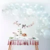 71pc, Air-Filled Ginger Ray White Balloon Arch Kit