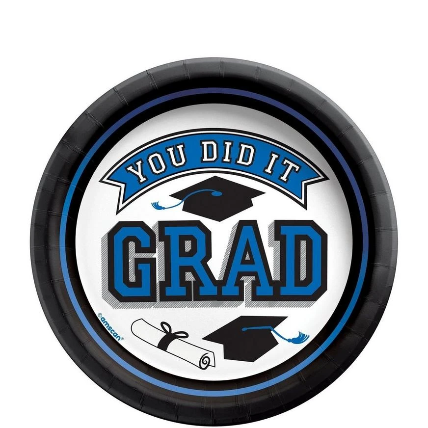 Blue Congrats Grad Graduation Party Kit For 100 Guests 3 Blue Congrats Grad Graduation Party Kit For 100 Guests - Image 3