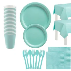 Robin's Egg Blue Tableware Kit For 20 Guests