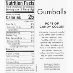 Rainbow Gumballs, 35oz - Assorted Flavors -Party Supply Store C914994 rainbow multicolor 02