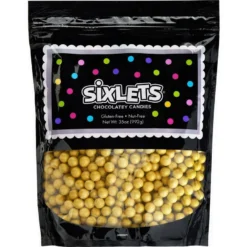 Gold Chocolate Sixlets, 35oz