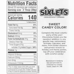 Gold Chocolate Sixlets, 35oz -Party Supply Store C915006 gold 03