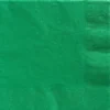 Festive Green Paper Dinner Napkins, 7.5in, 40ct
