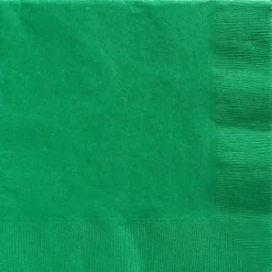 Festive Green Paper Dinner Napkins, 7.5in, 40ct