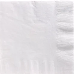 White Paper Dinner Napkins, 7.5in, 40ct