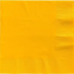 Yellow Paper Dinner Napkins, 7.5in, 40ct