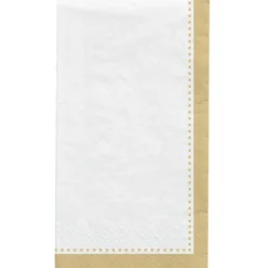 Gold Premium Paper Buffet Napkins, 4.5in X 7.75in, 20ct