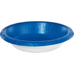 Royal Blue Paper Bowls, 20oz, 20ct