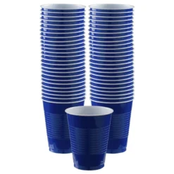 Royal Blue Plastic Cups, 16oz, 50ct