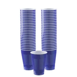 Royal Blue Plastic Cups, 12oz, 50ct