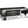 Black Plastic Table Cover Roll With Slide Cutter, 54in X 126ft