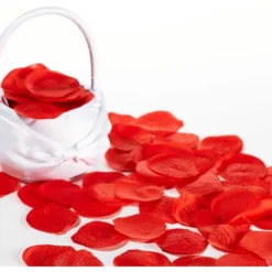 DIY Red Hearts & Rose Petals Room Decorating Kit, 25pc -Party Supply Store C938085 red 02