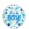 It's A Boy Stars Plastic Balloon, 18in - Clearz™