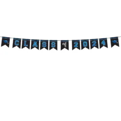 Blue Class Of 2023 Graduation Cardstock Pennant Banner, 12ft